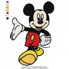 Mickey Mouse 78 Embroidery Designs